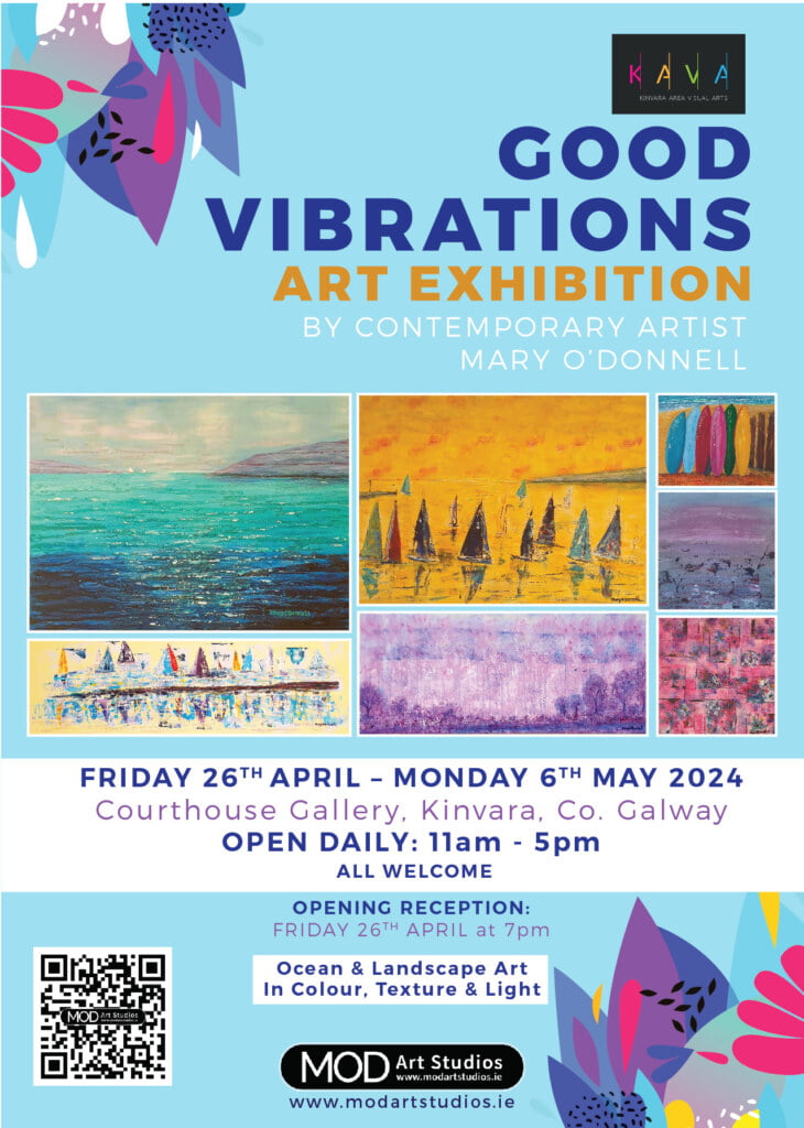 MOD ART Good Viberations Exhibition Poster 26th April - 6th May 2024